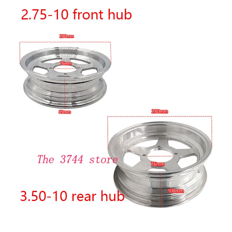 

10 inch 2.75-10 front or 3.50-10 rear wheel vacuum rim Aluminium alloy hub For monkey bike motorcycle accessories modified