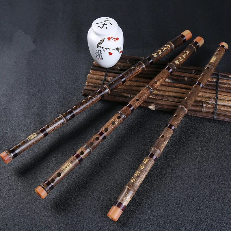 Chinese Purple Bamboo Flute DIZI Unpainte EFG key flauta transversal Bambu one section China Handmade flauta embolo