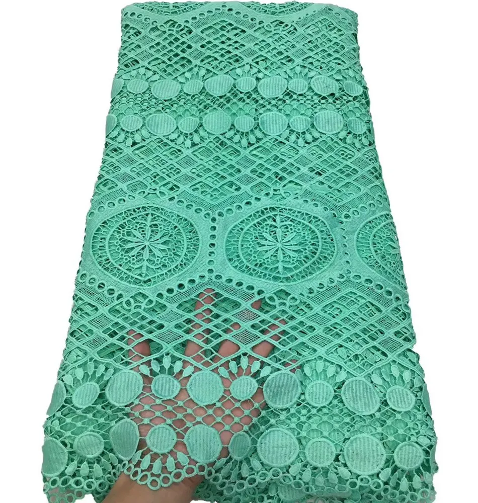 Tela de encaje de lentejuelas para boda, tejido de encaje africano de alta calidad, TS9357