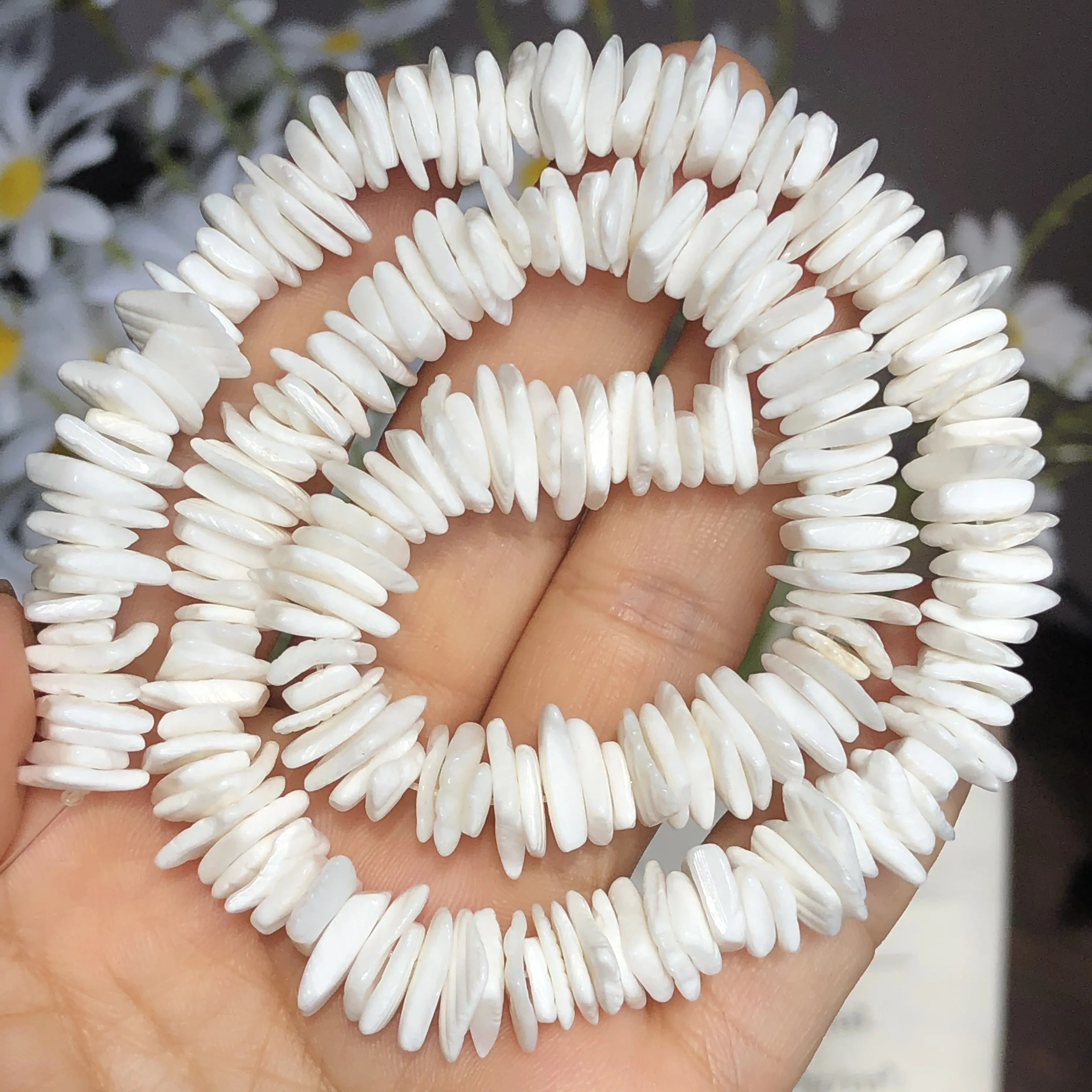 Natural White Shell Chip Beads Freshwater Mother of Pearl Beads For Necklace Bracelet Jewelry Making DIY Accessries wholesale