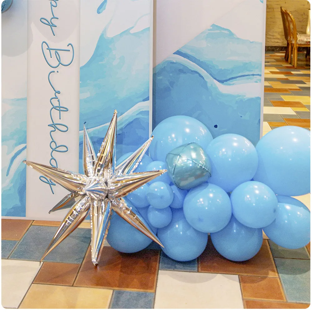 1/5/10pcs 22inch Explosion Star Foil Balloons Wedding Birthday Party Decoration Globos Foil Star Balloon Silver Gold Green Blue