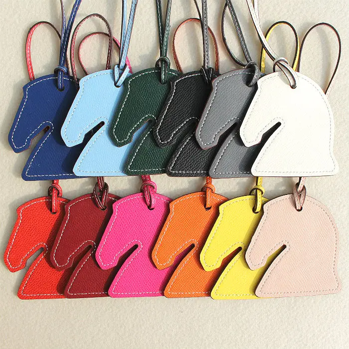 Luxury Famous Designer Genuine Leather Keychain Pendant Key Chain Girls Women Bag Charm Accessories