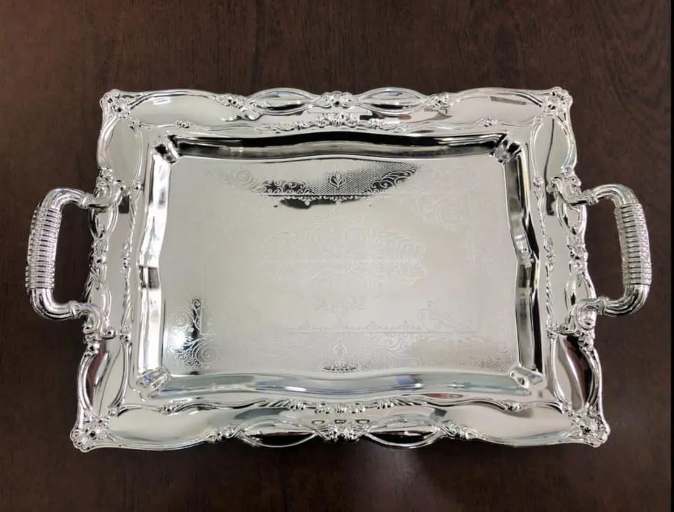 

DOLBOVI Lkm-430 Silver Big Chocolate Engagement tray tray поднос plateau de service