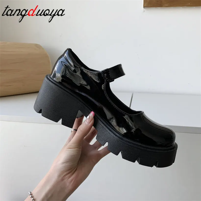 white Lolita Shoes Women Japanese Mary Jane Shoes Women Vintage Girls Students JK Uniform High Heel Platform Shoes Cosplay 43