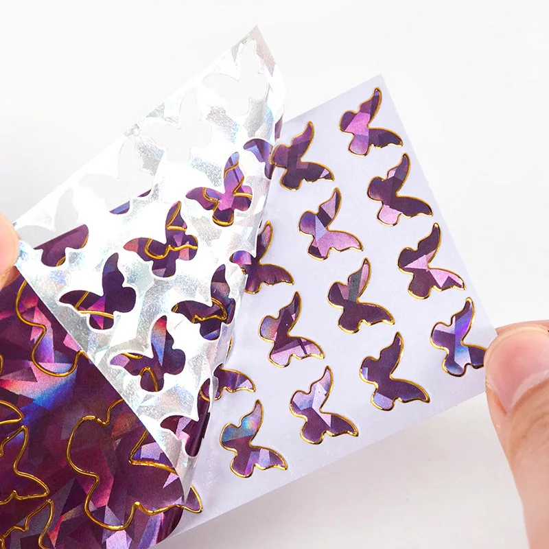 1pcs INS Colorful Laser Ribbon Stickers Masking Tape Creative Decorative Scrapbooking Sticker Label Kawaii Stationary