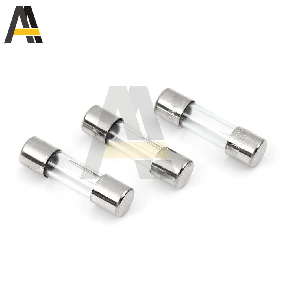10pcs 5x20mm 6x30mm Glass Tube Fuse 1A 2A 3A 4A 5A 6A 7A 8A 10A Glass Fuse Fast Blow Glass Tube Fuses