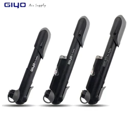 GIYO AV/FV Valve Bike Pump Adaptors MTB Road Bicycle Pump With Gauge Mini Cycling Pump Presta Schrader Tire Bicycle Air Inflator