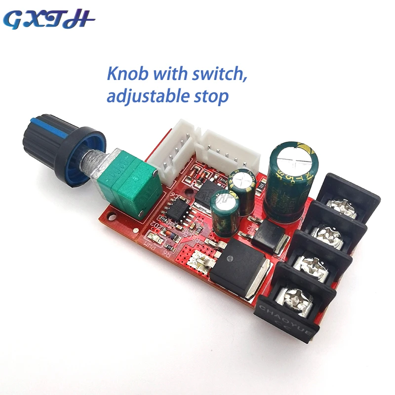 High Power Motor Governor LED Dimmer 10V-50V Speed Switch 15A With Switch