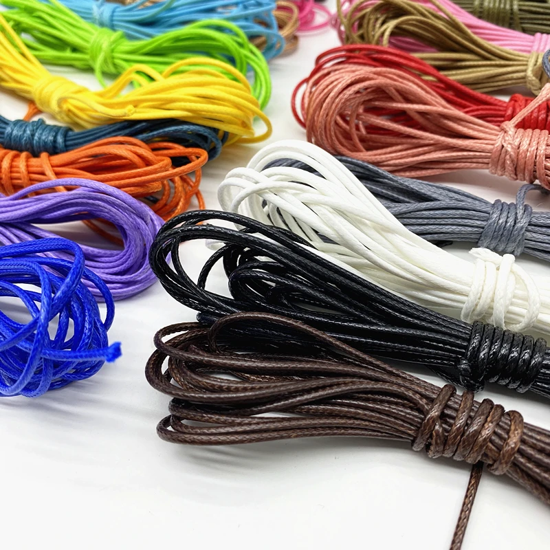 5 yards 1.5mm Waxed Thread For DIY Jewelry Making  String Rope  Leather Sewing Hand Wax Stitching  Arts Crafts