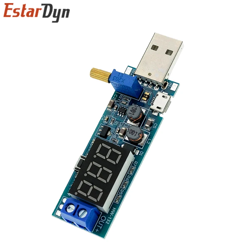 Boost Buck Converter USB Step UP / Down Power Supply Module DC-DC 5V to 3.3V / 12V Adjustable Out DC 1.2V-24V