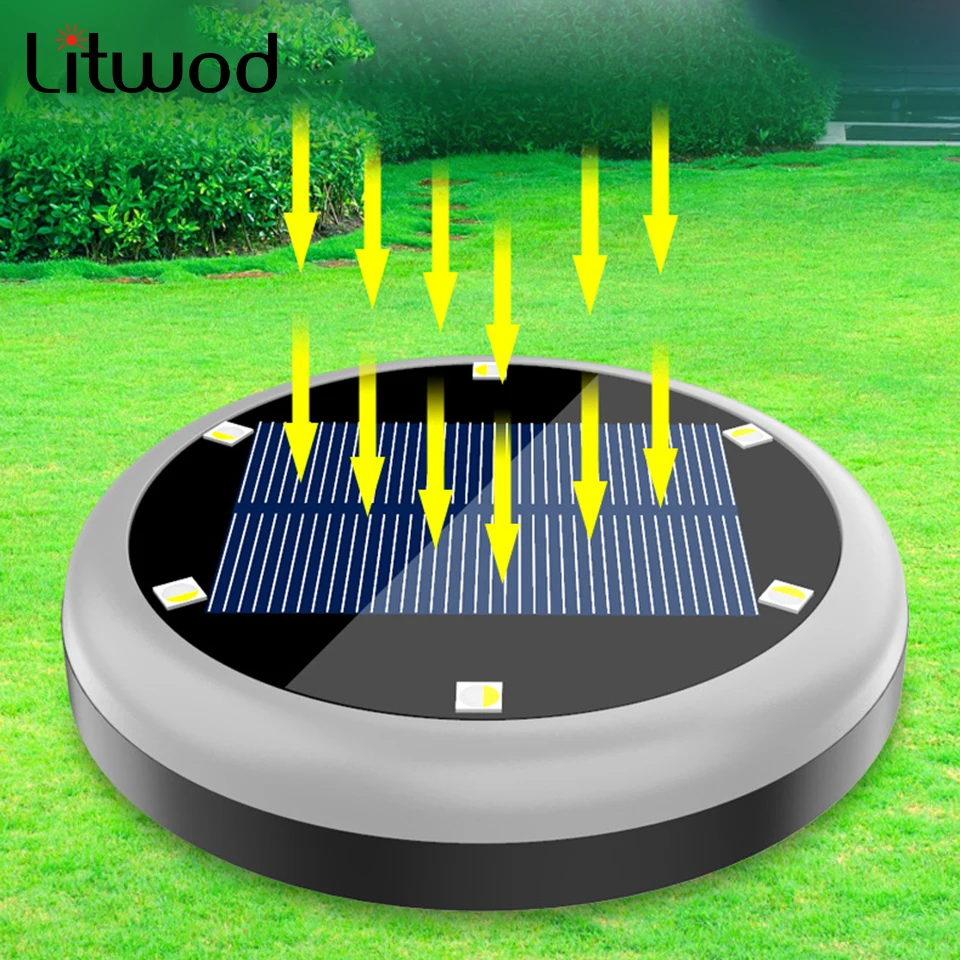 

Solar Outdoor Floor Underground Light Built in Battery Garden Decoration Landscape Led Lamp Recessed Lawn Spotlight Floodlights