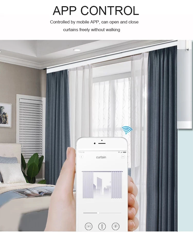 Tuya WiFi Electric Smart Curtain Motors Intelligent Motor with RF Remote Support Alexa Google Yandex alice for Smart Home