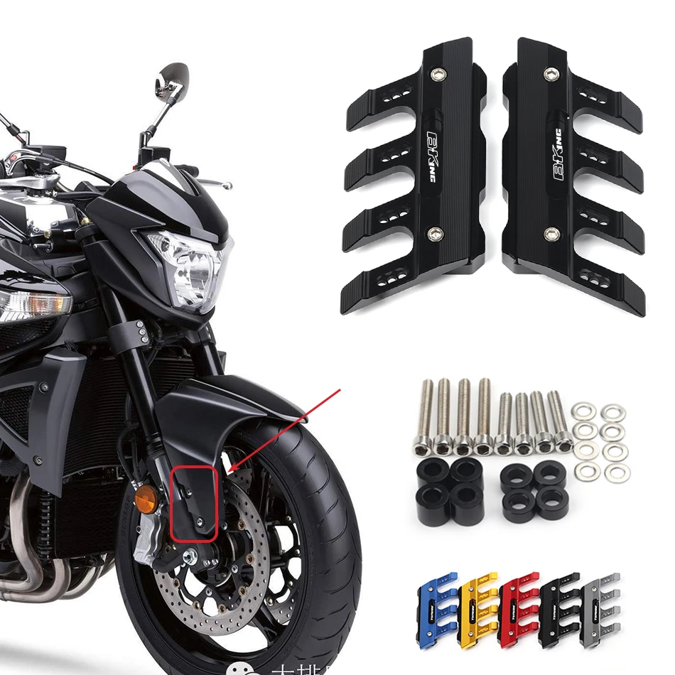 

For Suzuki B-KING bking400 1300 1340cc Motorcycle CNC Aluminum mudguard side protection block front fender side anti-fall slider