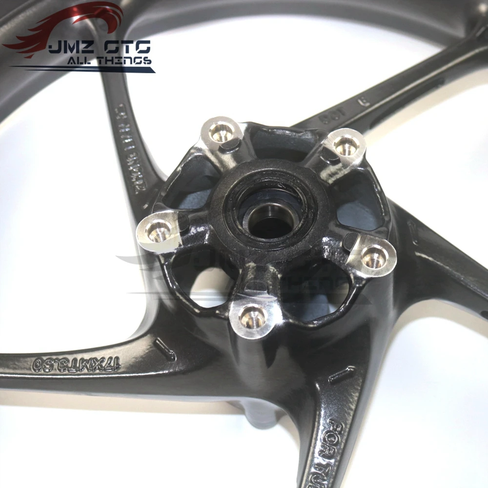 Motorcycle Wheel Rim For TRIUMPH Daytona 675 675R/Street Triple.R/13-2020/Speed Triple 1050 R5 Black Aluminum Alloy High Quality