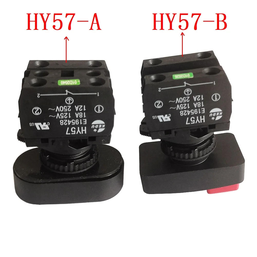Imagem -02 - Kedu-interruptores Mecânicos de Botão Hy57 com Auto-bloqueio para Furadeira Magnética 12a 250v 18a 125v 1no 1nc Terminais