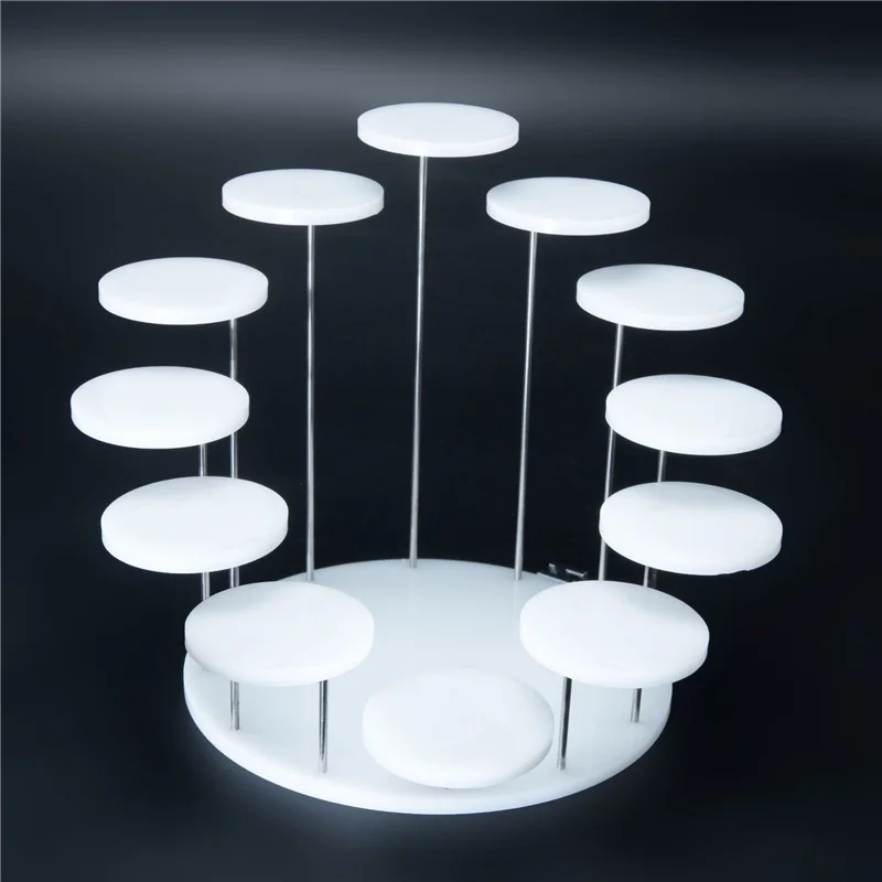 Multi-Layer Acrylic Display Stand Earring Ring Jewelry Holder Rack Gemstone Showcase Mini Anime Action Figure Storage Shelf