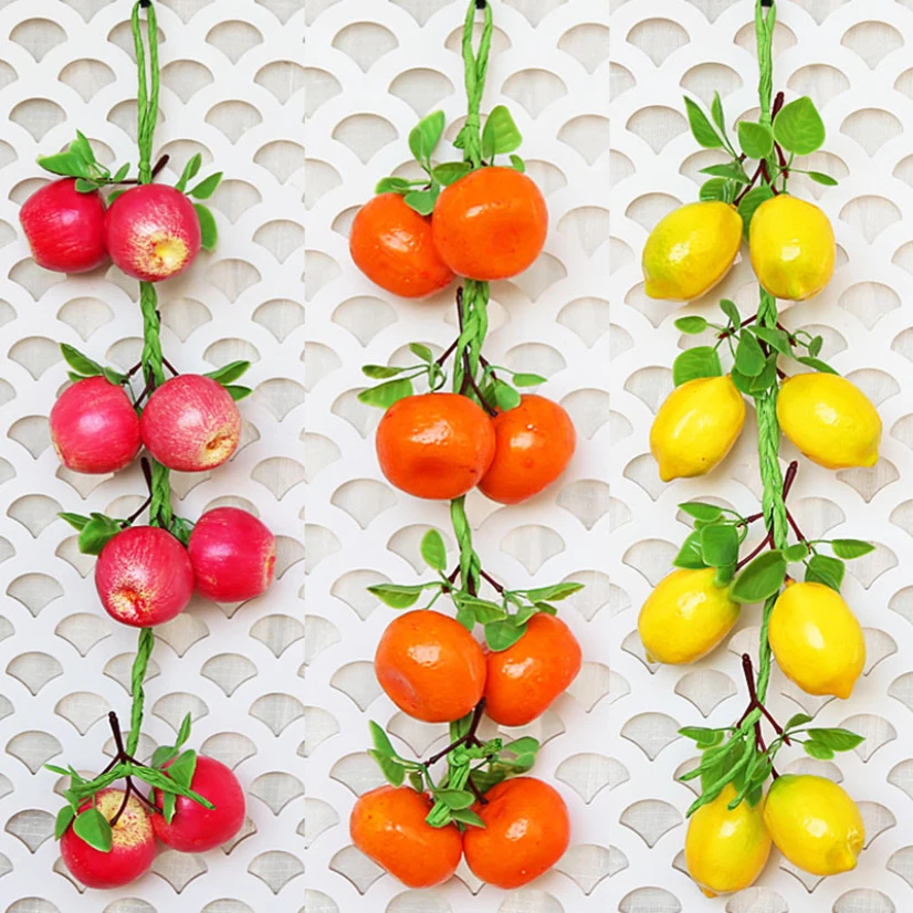 Artificial Vegetable Fruit Skewers Foam Food Chili Garlic For Decor Wall Decoration Photography Props Accessories For Home