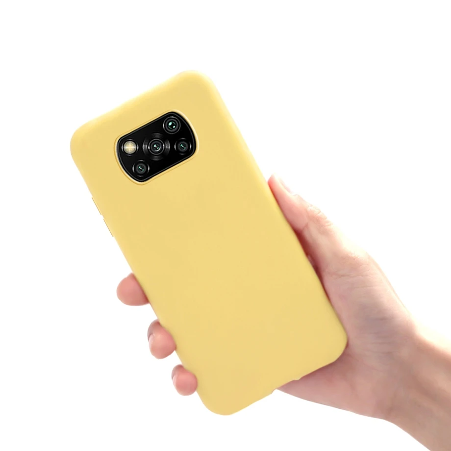 For Xiaomi Poco X3 NFC Case Shockproof  Solid Soft TPU Bumper Coque For Xiaomi Poco x3 Pro x 3 NFC Cover Shell POCOX3 Funda Capa