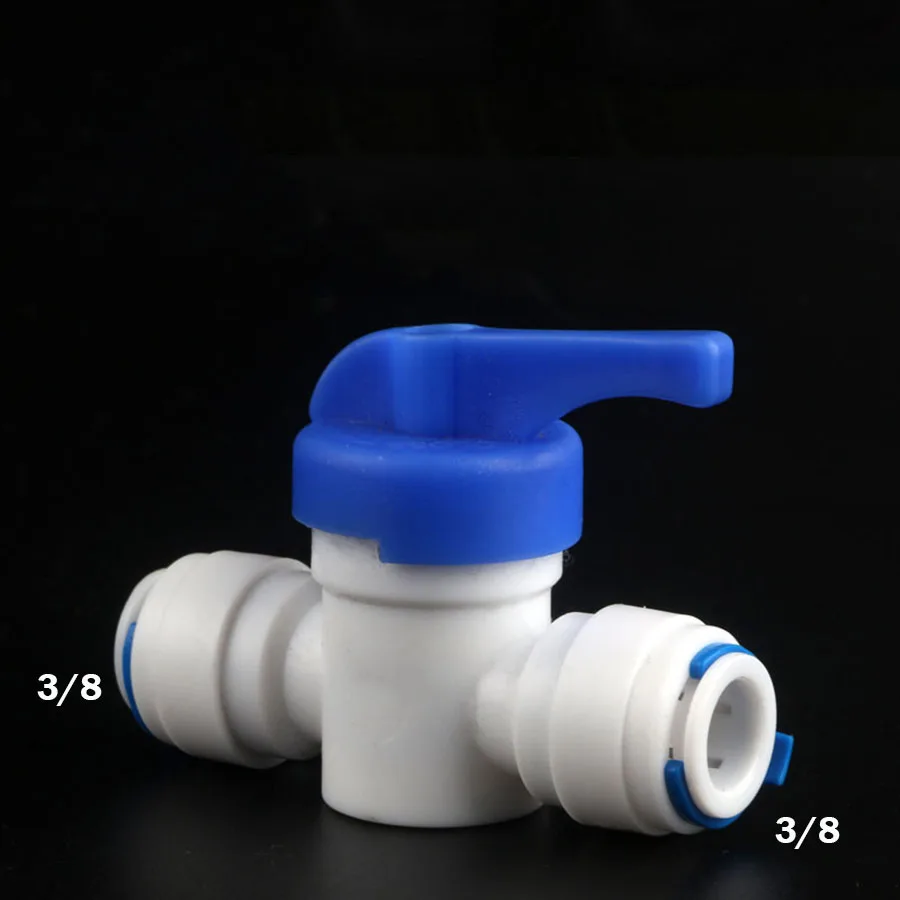 RO Water Straight Plastic Ball Valve 3/8