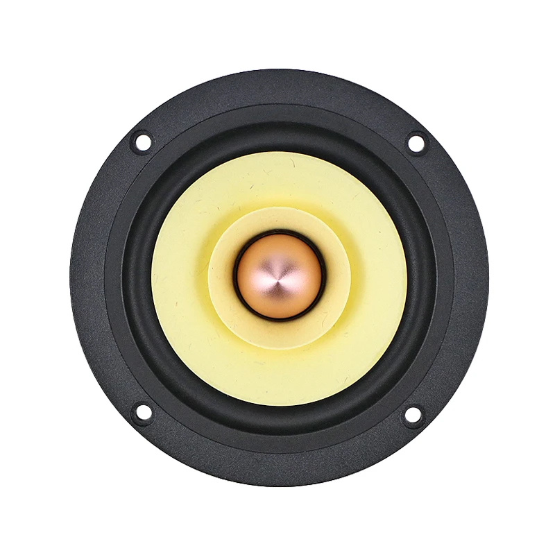 GHXAMP 4 inch 120MM full Range Speaker HIFI Bamboo Fiber Aluminum Basin Treble Midrange Thick Bass For Tube Amplifier Round 1PC