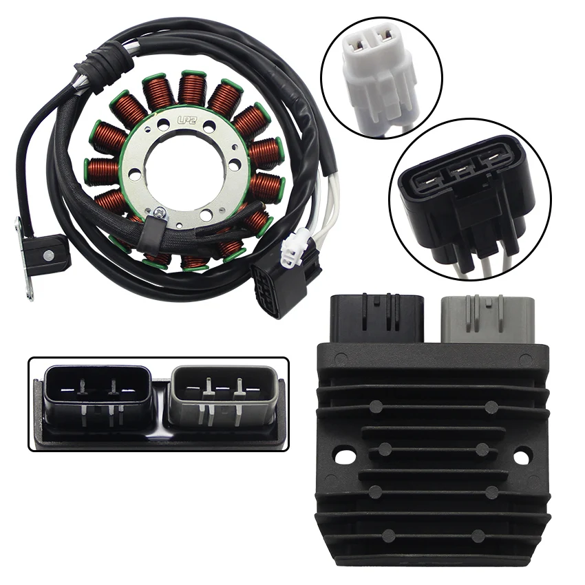 New Motorcycle Stator Coil & Regulator Rectifier For Yamaha YFM550 Grizzly 550 EPS Hunter 28P-81410-00 28P-81410-01 3B4-81410-00