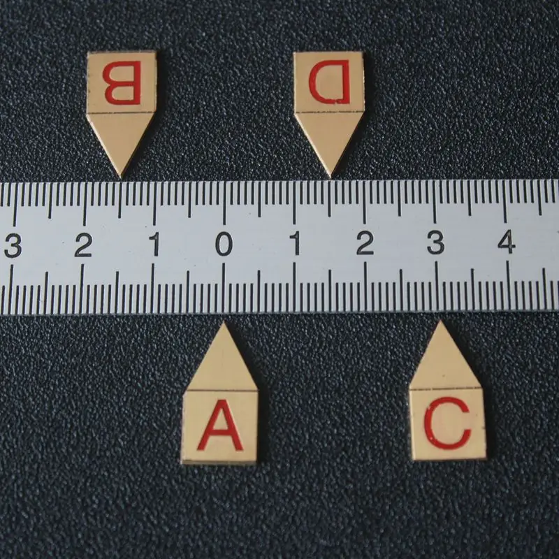 1PC Scale Pointer Ruler Arrow Equipment Measuring  Middle Line Zero Line Indicator Needle Zero Arrow Sign Letter A-E Pointer