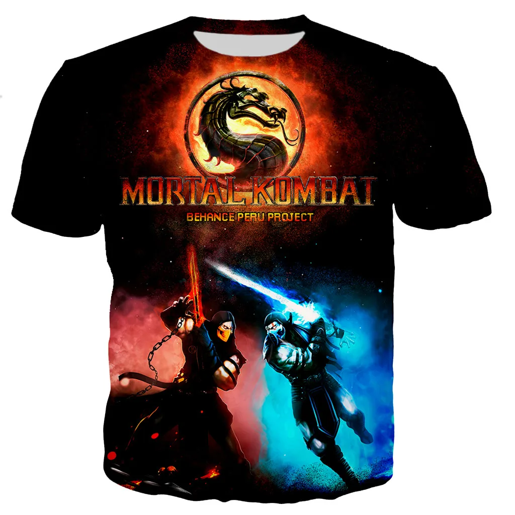 New Mortal Kombat 11 3D Print T-Shirts Game Streetwear Men Women Fashion Short Sleeve O-Neck T Shirt Kids Tees Tops Man Clothing