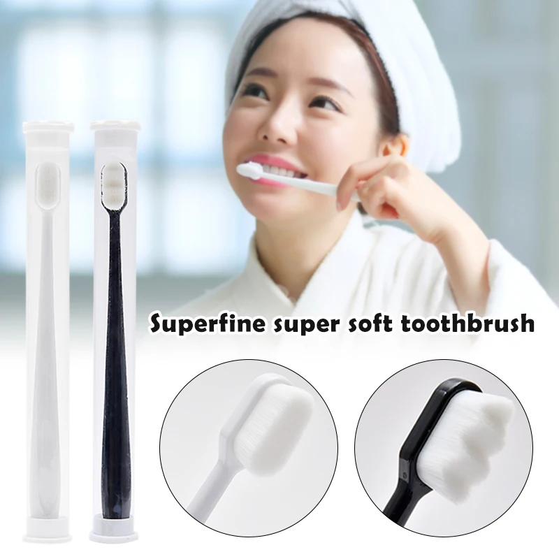 HOT Extra Soft Manual High Density Toothbrush Good Cleaning Effect Super Fine Bristles Toothbrush for Adult NDS