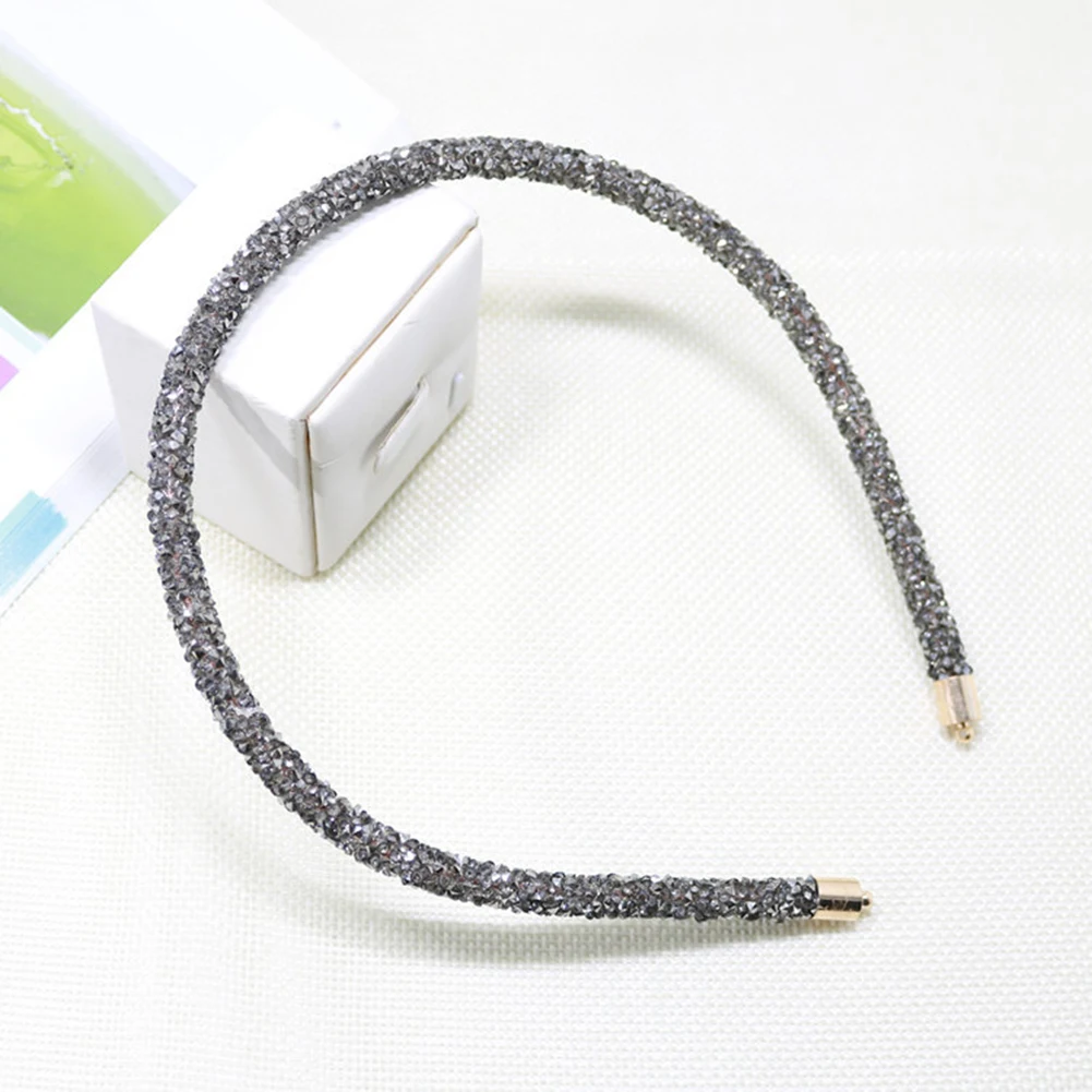 Shinny Sequined Handmade Hairband Fashion Women Solid Color Hair Head Hoop Band Sport Headband Hairband Hair Accessories