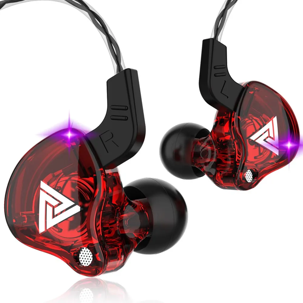 QKZ-AK6 Fone Fones De Ouvido com Microfone, Cobre Driver, Fone De Ouvido HiFi, Música Earbuds, Áudio Retorno Headset, Gamer PK Q30