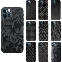 3D Camo Ghost Black Skin Film Wrap Skin Phone Paste Sticker For iPhone 13 Pro Max 12 Mini SE 2020 11 Pro XS MAX XR X 8 7 Plus