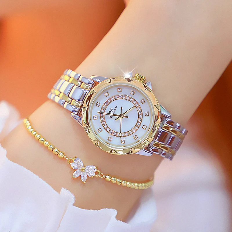 Diamond Women Watch Luxury Brand 2024 Rhinestone Elegant Ladies Watches Rose Gold Clock Wrist Watches For Women relogio feminino