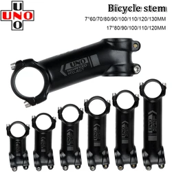 UNO Mtb Power Bicycle Handlebar Stem Table 7 17 Degree Mountain Road Bike Stem Riser 31 8 Bridge 60/70/80/90/100/110/120/130MM