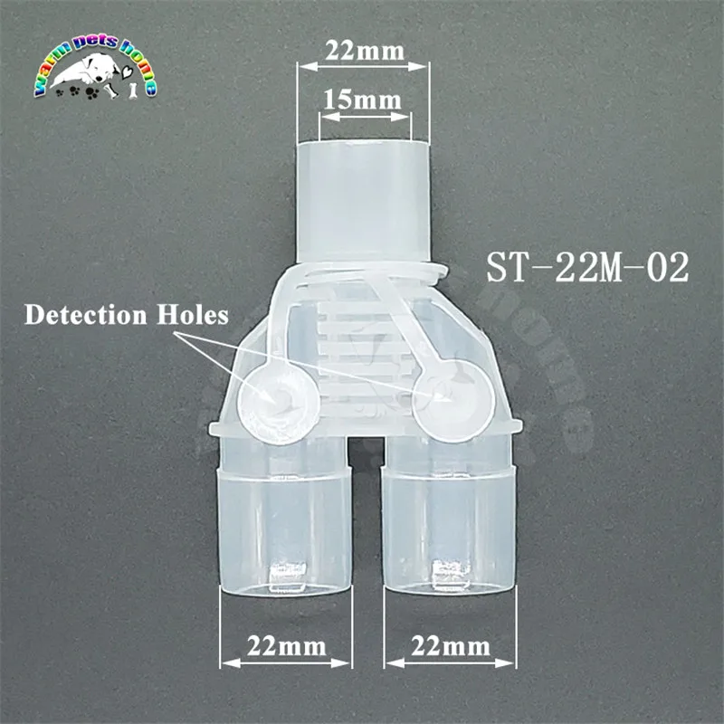 Anesthesia Breathing Circuit Corrugated Three Way Connector Veterinary Equipment