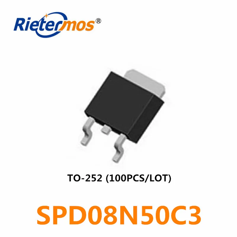 

100PCS N-CHANNEL 500V SPD08N50C3 08N50C3 TO252 HIGH QUALITY