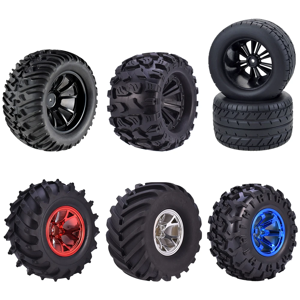 

Tire 12mm Wheel Hub Wheels for Rc Car 1/10 Monster Truck Off Road Traxxas Scx10 HPI HSP Tamiya Kyosho Wltoys Car Accessories