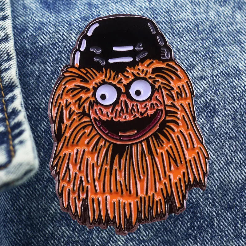 Cute Mascot Cartoon Brooch Metal Enamel Lapel Badge Collect Denim Jacket Backpack Pin Decoration Children Fashion Jewelry Gifts