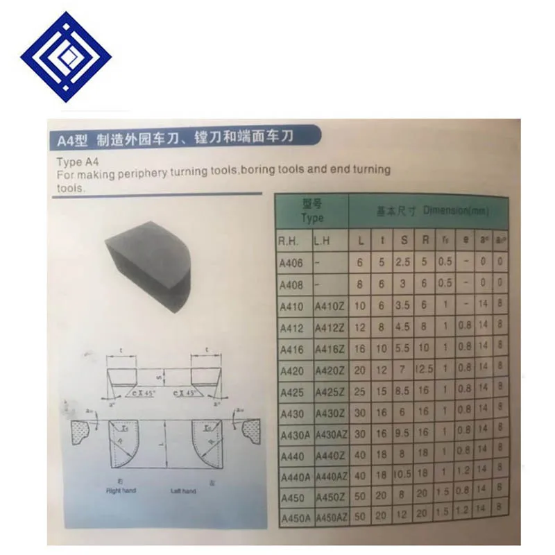 30pcs/lot YG3/YG6/YG8/YG3X/YG6X/ YG6A/YG8N A420 Carbide Welding Inserts insert brazed tips