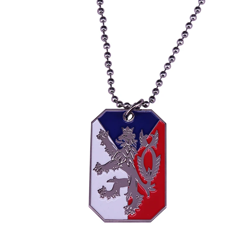 Czech Republic flag necklace Russia Eagle accessory Stylish man military gift