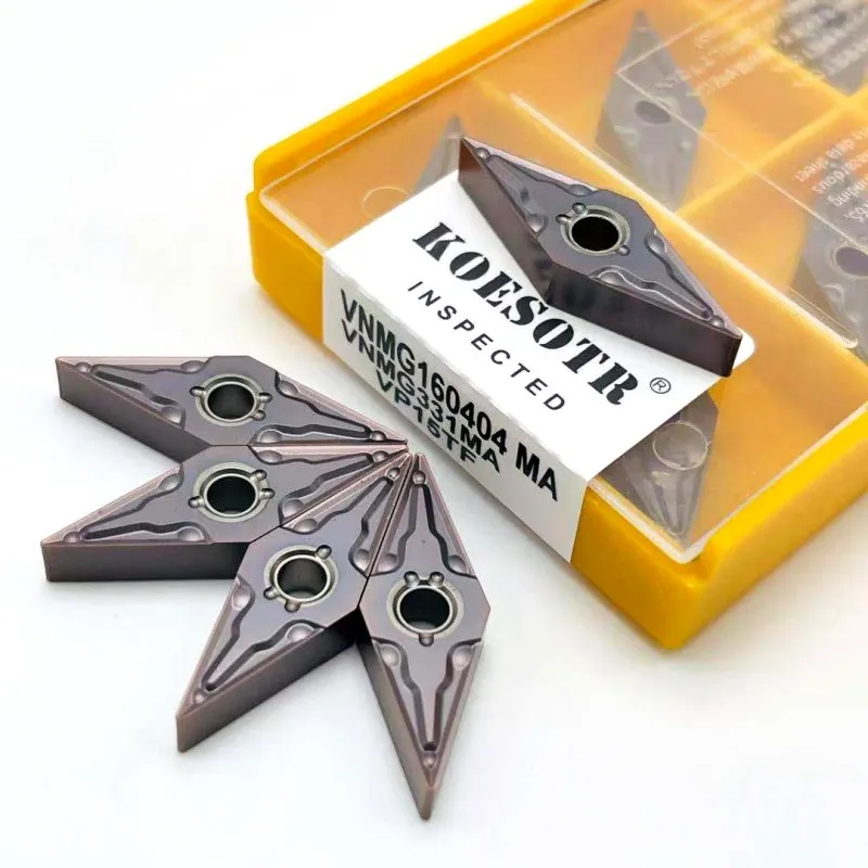 Inserto in metallo duro VNMG160404 MA VP15TF UE6020 utensile per tornitura di metalli esterni ad alta precisione utensile per tornio parti di macchine CNC utensile per tornitura