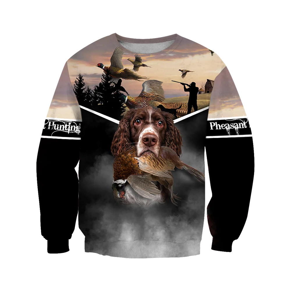 Sudadera 3D caza faisán con capucha KJ0242 – Jersey informal unisex - imagen 3