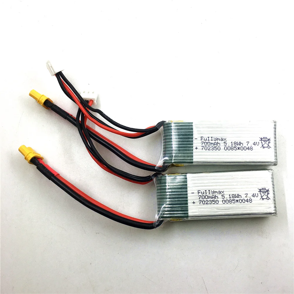 Bateria de 7.4v 700mah 25c para m03/e160 rc helicóptero peças sobresselentes M03-025 acessórios