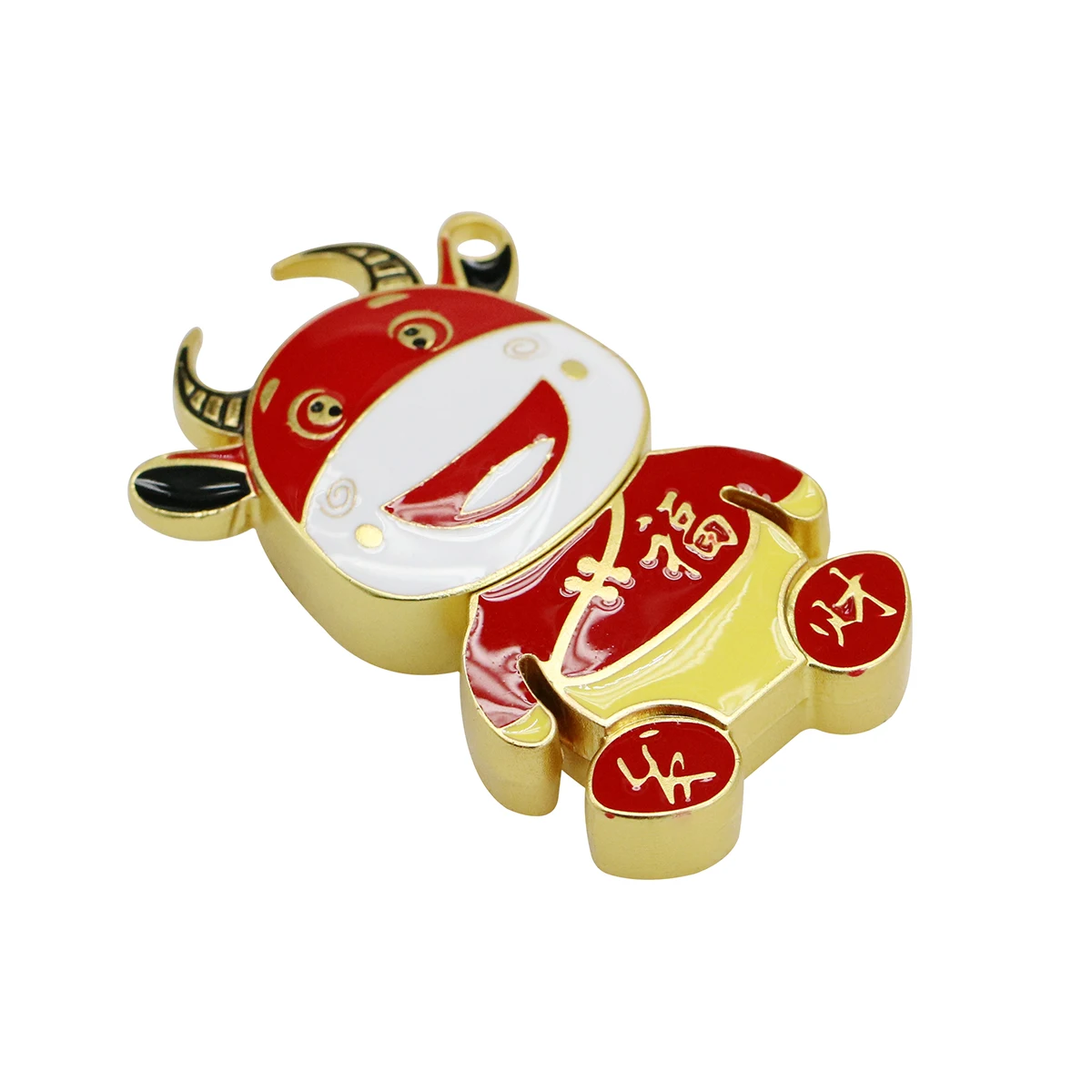 Pendrive 금속 만화 암소 USB 플래시 드라이브, 8GB 16GB 32GB 64GB 128GB 귀여운 동물 소 USB 2.0 메모리 스틱 미니 펜 드라이브 디스크