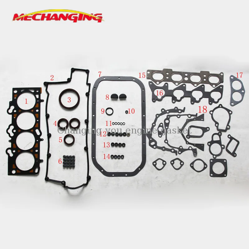 

G4GM G4GF G4DM For HYUNDAI ELANTRA LANTRA TIBURON COUPE 1.8/2.0 16V metal Engine Rebuilding Kits Engine Gasket 20910-23B00