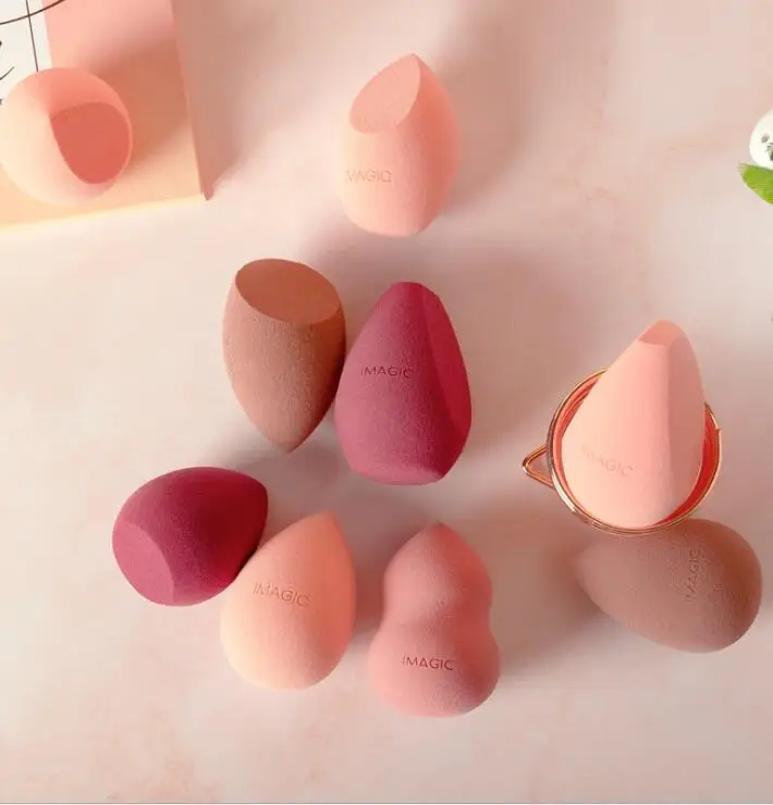 Imic ฟองน้ําผสมฟองน้ําน้ําพัฟ Professional แต่งหน้าพัฟฟองน้ําสําหรับรองพื้นครีมคอนซีลเลอร์แต่งหน้า