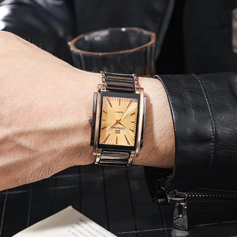 2021 New Top Brand Luxury Rectangle Quartz Clock Male Business Dress Wristwatch dropshipping 2020 best selling products Relogio