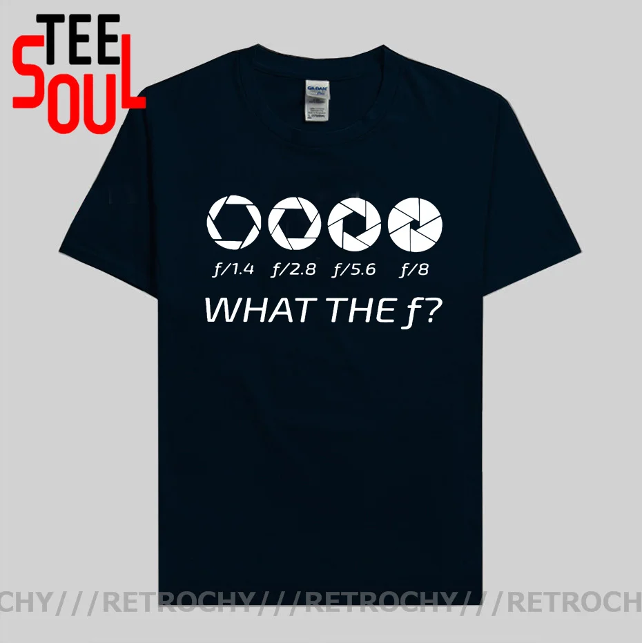 Retrochy What The F Photographer T shirt for men Funny Photograph T-shirt Professional Cameraman tshirt camiseta Casual Tops Tee