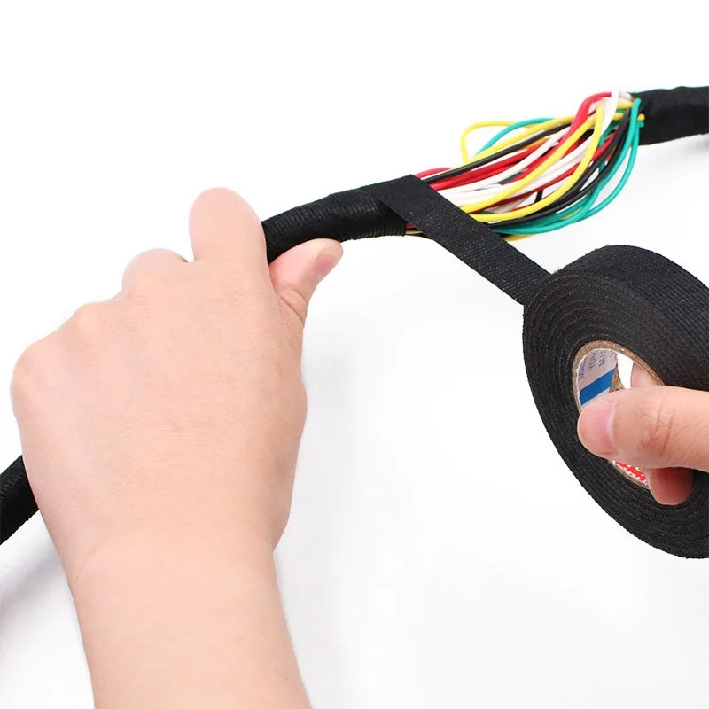 Cablaggio per auto cablaggio telaio organizzatore nastro elettrico resistente al calore ignifugo nastro in tessuto riduzione del rumore nastro sigillante