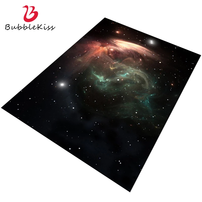 Bubble Kiss 3D Carpets For Living Room Galaxy Stars Pattern Rug Creative Coffee Table Decoration Home Anti Slip Large Floor Mats