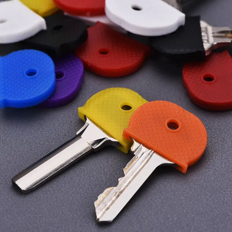 24 chiave Caps Con Flessibile Copertura di Chiave Per Una Facile Identificazione Di Chiavi Della Porta, Multicolor